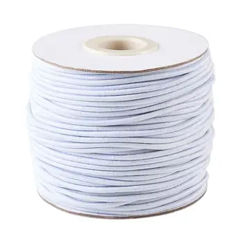 1 komplet cijele elastični kabel sa željeznim зазубринами bijela 2 mm, crno/bijelo CordRibbon završava za nakit zanatske DIY kabel rješenja