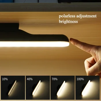 14 led viseći magnetska noćne svjetiljke bezstupanjski raspada lampe punjiva zaštita očiju lampe za čitaonice spavaća soba