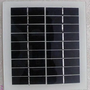 5piece Solar Panel Solar Charger kit Cells Bars& DIY 2 W 9V 180mA135mm*125mm Glass Laminated Polycrystalline Silicon Solar Cell 183343
