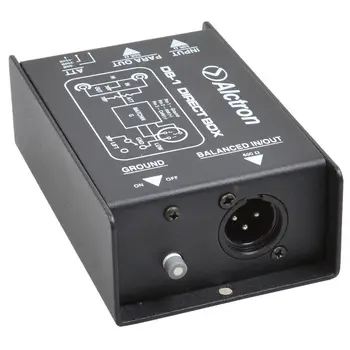 Alctron DB - 1 DI Direct Box New Arrive, pasivno stereo DI Direct Box-1 kanal stručni DI kutije 6129