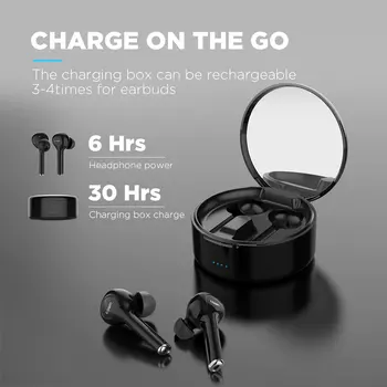 Cowin KY03 TWS bežične slušalice Bluetooth slušalice 5.0 slušalice sportske vodootporne slušalice, punjač torbica pumpa Bas 2064
