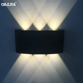 Crno bijeli zidne svjetiljke aluminijski abažur lampe za прикроватной stolovi dnevni boravak svjetla AC85-260V toplo ili hladno rasvjeta 4251