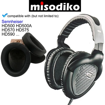 Misodiko zamjena jastučići za uši - za Sennheiser HD500 HD570 HD575 HD590, slušalice dijelovi slušalice jastuci kit uz šalicu uha 8019