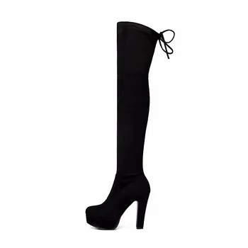 NEMAONE plus size 34-43 nova moda platforma čizme iznad koljena visoke štikle cijele čarapa butina visoke čizme proljeće i jesen ženske čizme 183400