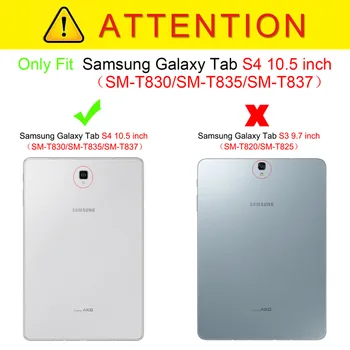 Nova moda ispis PU kožna torbica za Samsung Tab Galaxy S4 10.5 cm SM-T830 T835 smart slikano kožna torbica za tablet + film+ručka 3596