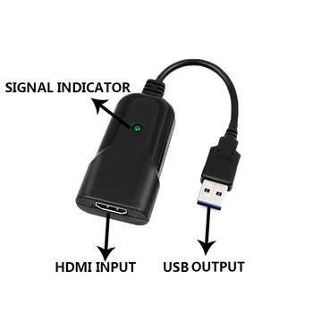 Placa de video Capture Card streaming Udoban kompaktni HDMI to USB Game Capture Card Hvatač adapter podrška Drop Shipping 180063