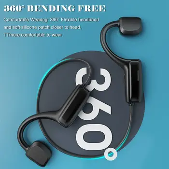 Slušalice HiFi bezbolan koštano vodljivost bluetooth 5.1 slušalice slušalice 360° fleksibilne sportske vodootporan do 10 metara prijenos 2278