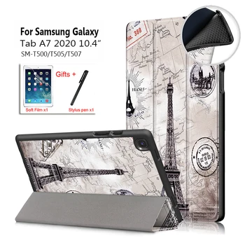 TPU soft stražnji poklopac za Samsung Galaxy Tab A7 10,4 inča SM-T500 SM-T505 SM-T507 2020 torbica stalak poklopac za Galaxy Tab A7 T500