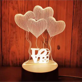 USB Powered 3D LED stol svjetlo Meduza Sova Night Light ABS smole multi-dizajn lampe za djecu spavaća soba dar ljubav medvjed lampe 3041