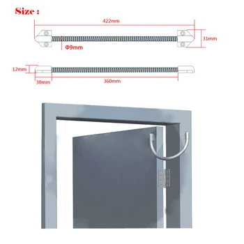 Vrata Otvorena petlja montažna zaštitna čahura zaštitni kabel linija za upravljanje zaključavanja vrata metalna glava s obje strane,sn:301 181563