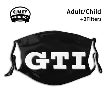 Vw Golf Gti Logo-Bijela / Crna Pozadina Ljeto Vruće Rasprodaja Ispis Diy Maske Golf Gti GTI Logo Golf Gti Gti Golf Gti Gti Golf GTI 6724
