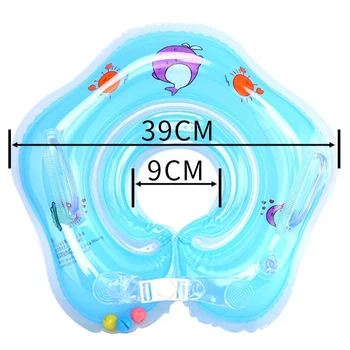 0-18 Monthsbaby Accessories Lnflatable Neck Float Small Kids Swim Circle For Safety Swimming Ring Bathing Newborns