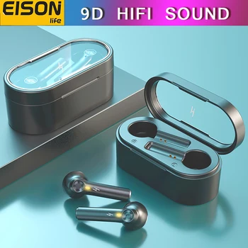 EISON Bluetooth slušalice 9D HiFi Sound bežične slušalice s mikrofonom HD Calling Headset za smanjenje buke za pametne telefone