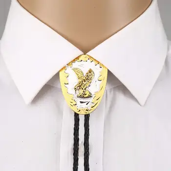 Zlato silver3D eagle pattern Western cowboy čobanica Боло kravatu za muški pribor za odjeću cink legura kravatu za svadbeni poklon