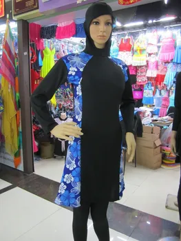 Novi vrući veliko ženski islamski kupaći kostim s visokog struka i dugih rukava swim apparel suit Muslim Swimwear