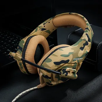 ONIKUMA K1 камуфляжные gaming slušalice žičani PC stereo slušalice s mikrofonom gaming miša za PS4 i Xbox laptop tablet PC gamer