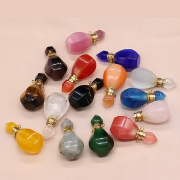 Prirodni kamen je bočica parfema privjesak fin odjeljak dragi za izradu nakita ovjes DIY ogrlica pribor