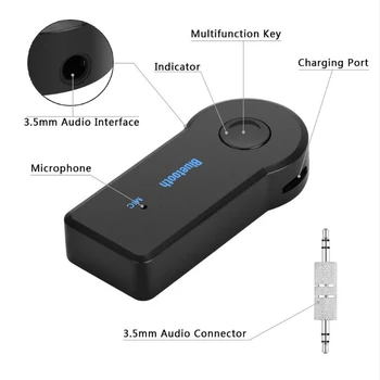 3.5 mm Jack Car AUX Bluetooth Receiver Hand-free MIC Poziv Bluetooth Adapter 4.0 Car wireless Transmitter Auto Music Receivers