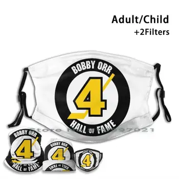 Bobby4 Custom Design For Child Adult Mask Filter Washable Face Mask Bobby Orr 4 Hockey Boston Bruins Hall Of Fame