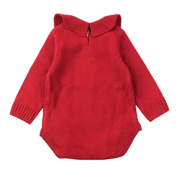 Od 0 do 24 mjeseci novorođene djevojčice pletu tople klizači body kombinezon odjeću skup Dječja odjeća džemper body