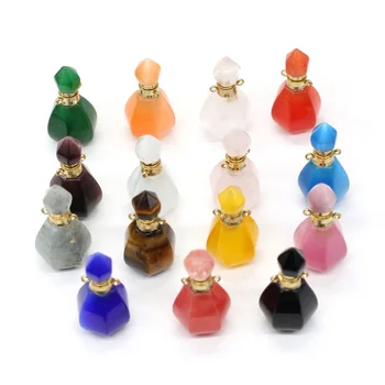 Prirodni kamen je bočica parfema privjesak fin odjeljak dragi za izradu nakita ovjes DIY ogrlica pribor