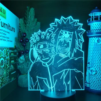 Naruto 3D lampa Uzumaki Naruto Джирайя anime noćno svjetlo spavaća soba dekor Lampara Božić djeca dar svjetla kreativno uređenje rasvjeta