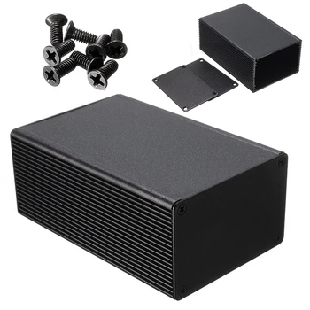 1pc crno aluminijsko kućište PCB elektronički uređaj metar kutija torbica 100x66x43mm 519