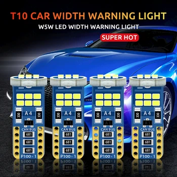 2020 NEW 10PCS T10 W5W 2835 16LED car led Car Wedge Parking Turn Light Side Žarulje Instrument Lamp Auto License Plate White Light 530