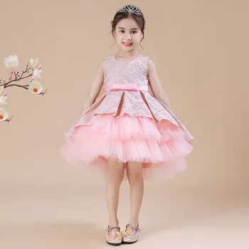 2020 novi djeca casual Dress čipke svežanj novorođene djevojčice haljina princeze žakard paperjast cvjetni djevojka haljina Halloween Božić 2-8st 2778