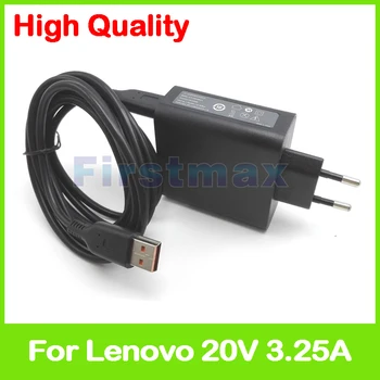20V 3.25 A 5.2 V 2A USB-AC adapter za Lenovo Yoga 900-13ISK 900S-12ISK tablet pc charger 5A10G68679 ADL65WLG EU Plug 2710