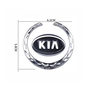 3D metal automobil simbol naljepnice za KIA K2 K3 K5 K9 Sorento Sportage R Rio Soul bočno staklo i sve tijelo nakit 693