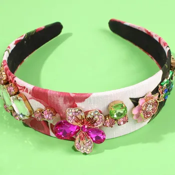 Cijeli Gorski Kristal Hairband Žene Luksuzni Crystal Crown Ободки Kraljevska Palača Obruč Za Kosu Vjenčanje Pribor Za Kosu Kape 374