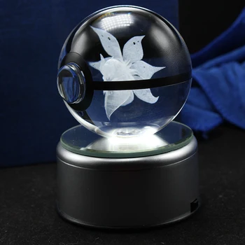 Cool dizajn 3D džep loptu Go Volcarona LED lampa za dječje sobe 475
