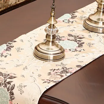 Europski luksuzni vezeni stol zastava pamuka i lana Trkač stol vezeni stolnjak trkači stol zastava večera tepisi 890