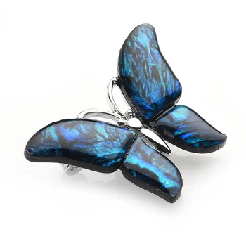Fizičke&baby Blue Abalone Shell leptir broš za žene i muškarce rafting insekata, životinja svadbena gozba broševi pokloni 1018