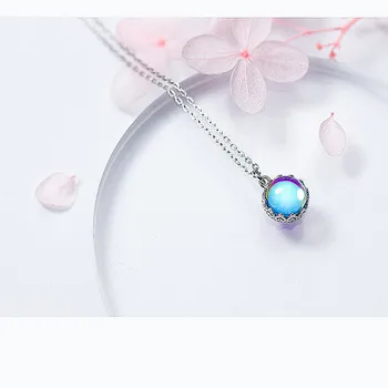 INZATT sada srebra 925 romantični Aurora kamen cijele ogrlicu privjesak ogrlica nakit za šarm žene dar stranke 440