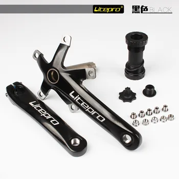 Litepro Elite Folding Bike Crank With BB Bottom Bracket BCD 130mm Intergrated Hollow 170mm Bicycle Parts 144