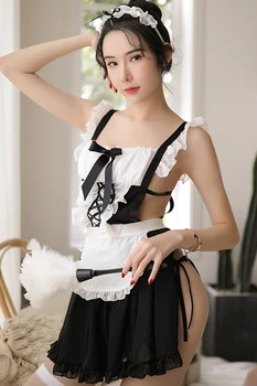 Lolita japanska donje rublje erotski odijelo ucenice sluškinja uniforma ruhu seksi Kawai rublje seksi donje rublje babydoll haljina 757