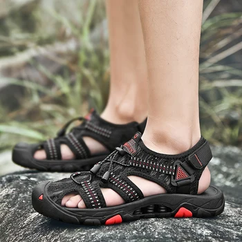 Modni muške sandale uzročnu 2020 nova ljetna obuća muške veličine 38-45 prozračni plaža sandale osoba male cipele vanjski sandale za muškarce 501