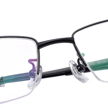 Muškarci Poslovni stil pola rimless Naočale za oči kratkovidnost naočale s elastičnim spojnicama čisti titan okvir za naočale novi dolazak 6393