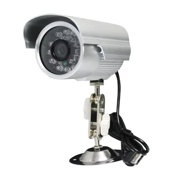 Sigurnost vodootporan USB vanjski sigurnosne kamere TF kartice s night vision video nadzor bullet kamera CCTV video snimač 5763