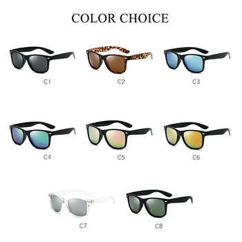 SO&EI Classic Square Polarized sunčane naočale muški retro šareno ogledalo Len Eyewear Kolutanje žene nokte sunčane naočale nijansu UV400 Oculos