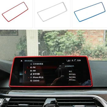 Stil automobila središnja konzola GPS navigacijski ekran okvir za ukras sjedalo naljepnice uređenje Za BMW serije 5 G30 G38 auto oprema 814
