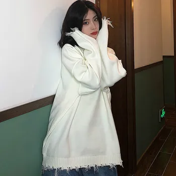 Водолазка džemper žene klasicni Harajuku Chic korejski fakultet Oversize 3XL gay dres moderan puna jesen Ženska odjeća slobodan 1254