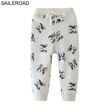 SAILEROAD 2-7Years Cartoon Dog Toddle Boys Clothes ženske sportske hlače Character Pants Children Sweaterpants for Kids tople hlače